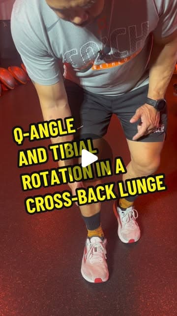 Q-Angle and Tibial Rotation in a Cross-Back Lunge