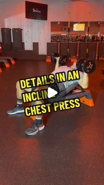 Details in an Incline Chest Press