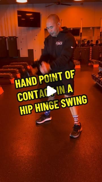 Hand Point of Contact in a Hip Hinge Swing