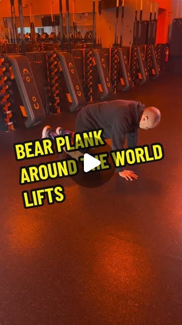 Bear Plank Around the World Lifts