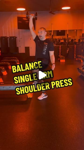 Balance Single Arm Shoulder Press