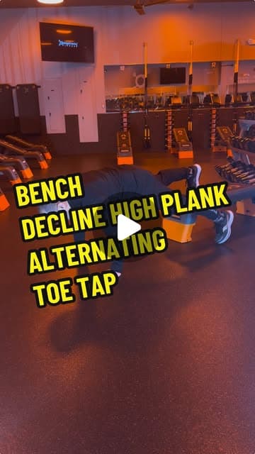 Bench Decline Alternating Toe Tap