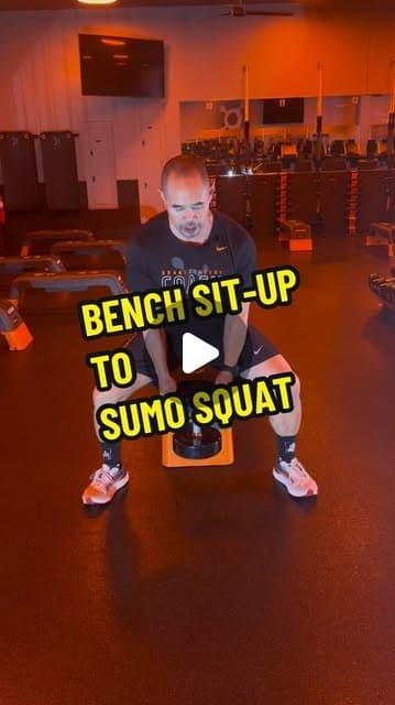Bench Sit-up to Sumo Squat