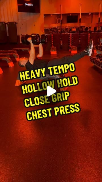 Heavy Tempo Close Grip Chest Press