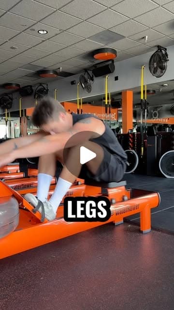 In rowing you want to use your LEGS first