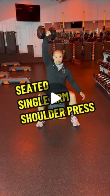 Bench Seated Single Arm Shoulder Press