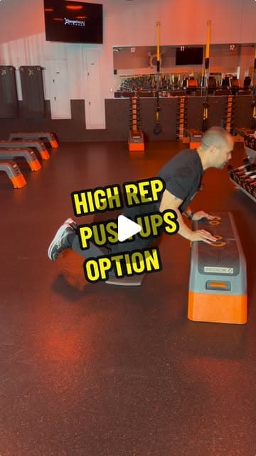 High Rep Push Ups Option