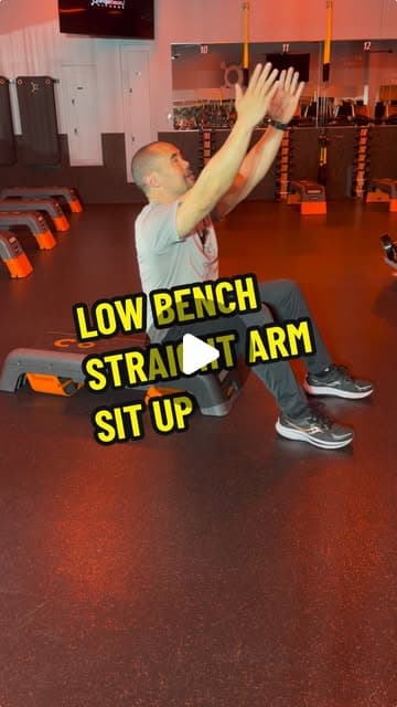 Low Bench Straight Arm Sit Up