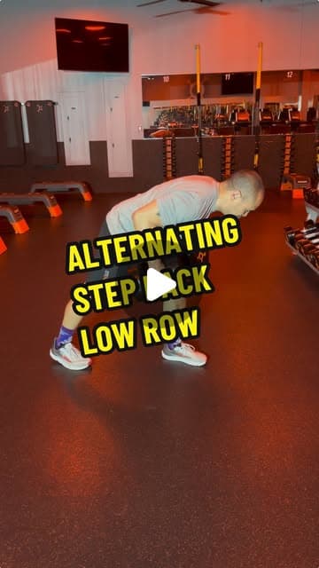 Alternating Step Back Low Row