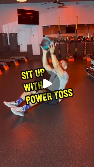 Sit Up with Power Toss