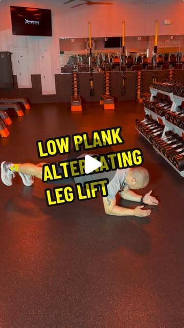High Plank Alternating Leg Lift
