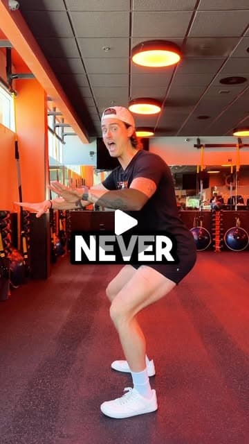 Never let your knees go over your toes when you squat…