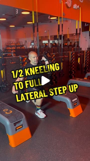 1/2 Kneeling to Full Lateral Step Up