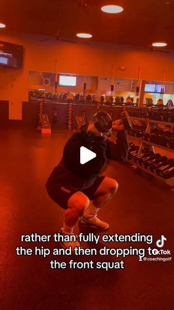 Two faults to look for in the clean or squat clean