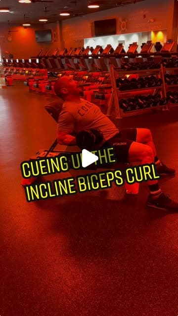 Cueing up the incline biceps curl