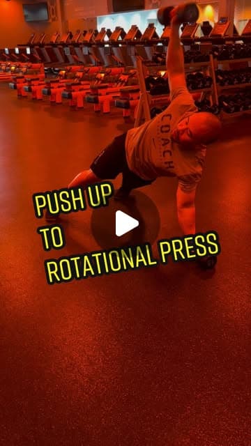Make sure members keep the dumbbell close to the chest as it moves upwards