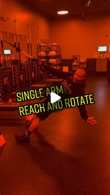 Single arm reach and rotate