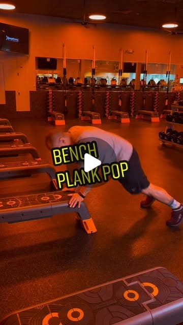 Bench plank pop