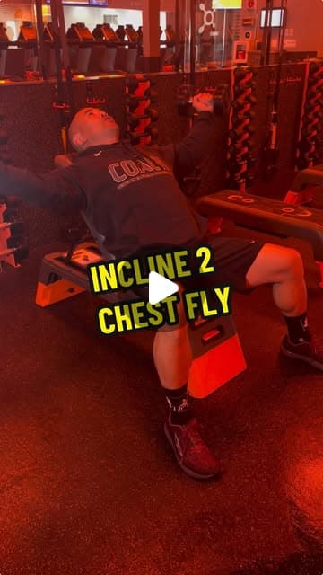 Incline setting 2, chest fly