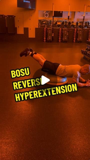 BOSU reverse hyperextension