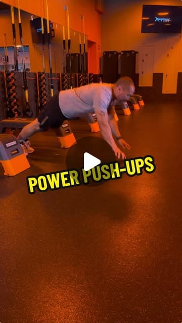 Floor power push-ups