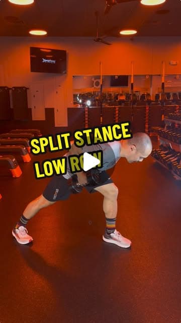 Split Stance Low Row