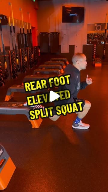 Rear Foot Elevated Split Squats (RFESS-Bulgarian Split Squats)