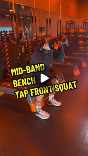 Mid-Band Bench Front Squat (neutral grip)