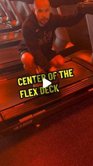 Center yourself on the flex deck