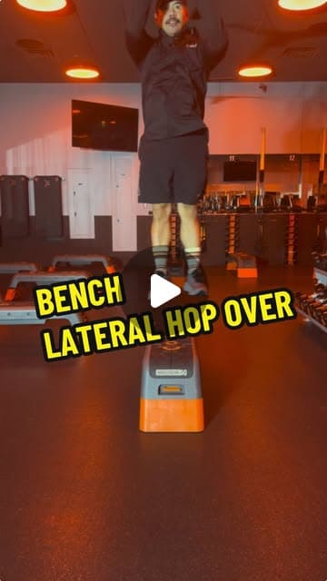 Bench Lateral Hop Over