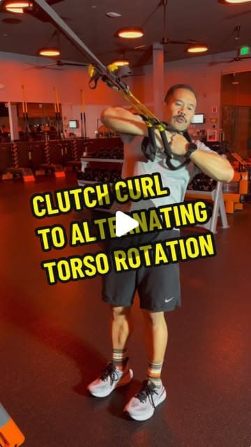 Clutch Curl to Alternating Torso Rotation