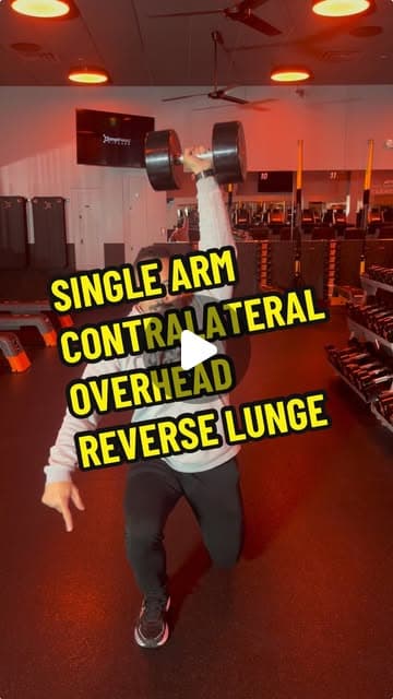 Single Arm Contralateral Overhead Lunge