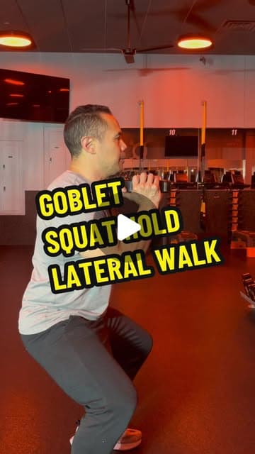 Goblet Squat Hold Lateral Walk