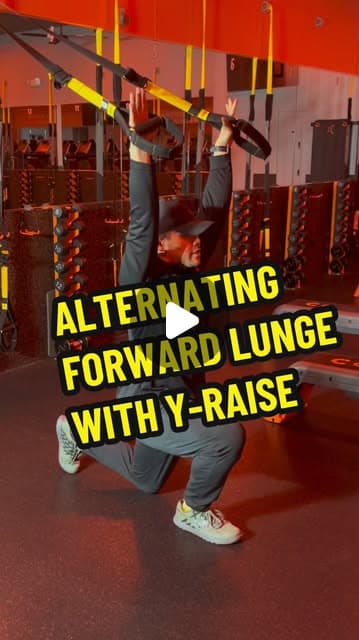 Alternating Forward Lunge with Y Raise