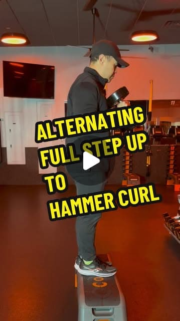 Alternating Full Step Up to Hammer Curl