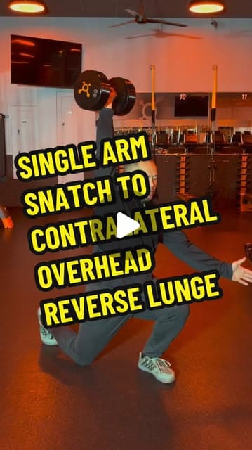 Single Arm Snatch to Contralateral Overhead Reverse Lunge