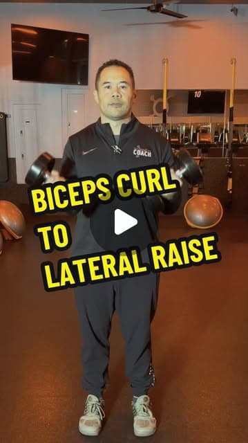Biceps Curl to Lateral Raise