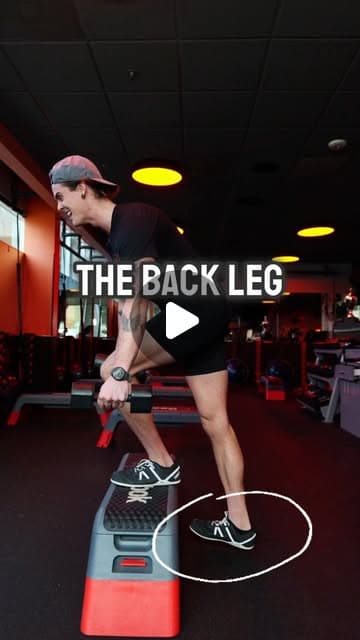 The Step DOWN might help your knees better than the traditional Step Up