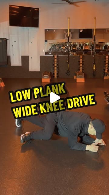 Low Plank Wide Knee Drive