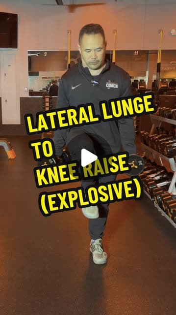 Lateral Lunge to Knee Raise (Explosive)