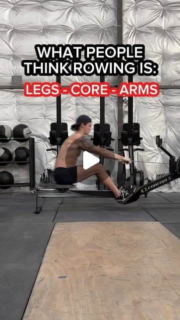 ❌ Rowing is NOT “LEGS - CORE - ARMS”