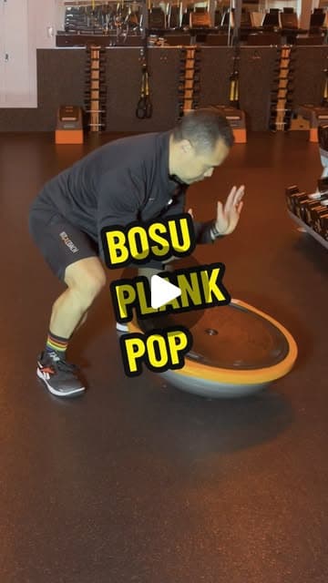 BOSU Plank Pop