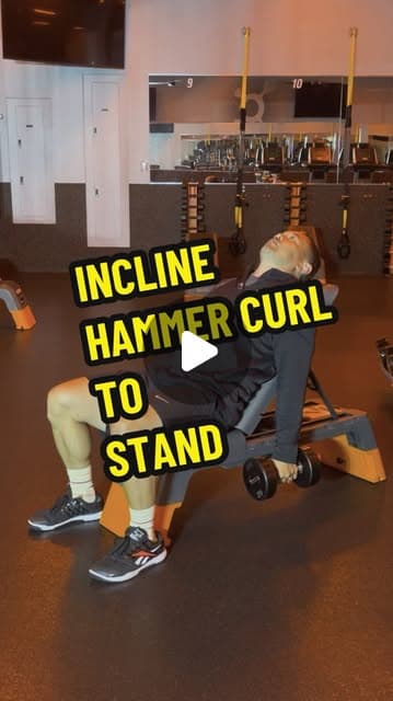 Incline Hammer Curl to Stand