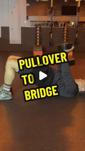 Dumbbell Pullover to Bodyweight Bridge
