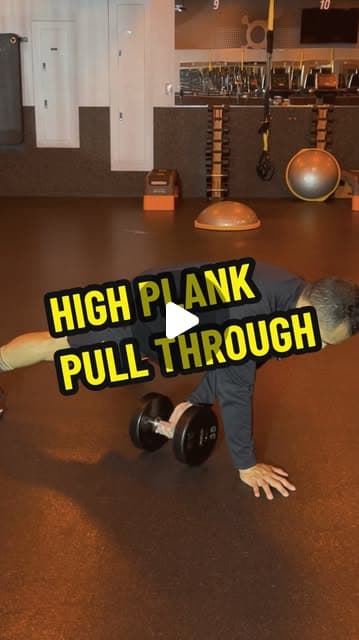 High Plank Pull Through
