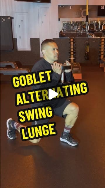 Goblet Alternating Swing Lunge