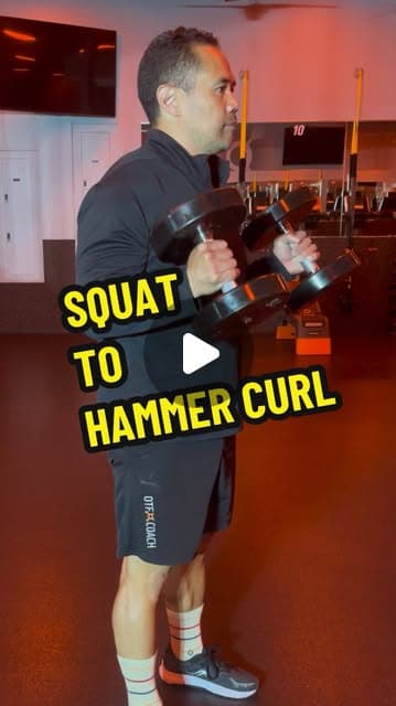 Squat To Hammer Curl