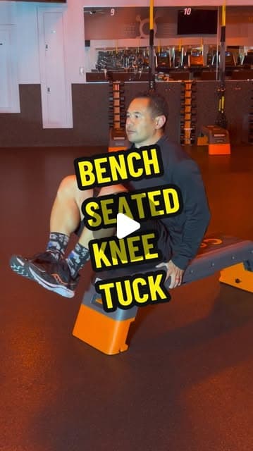 Bench Seated Knee Tuck