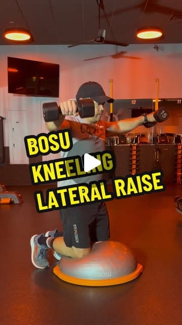 BOSU Kneeling Lateral Raise
