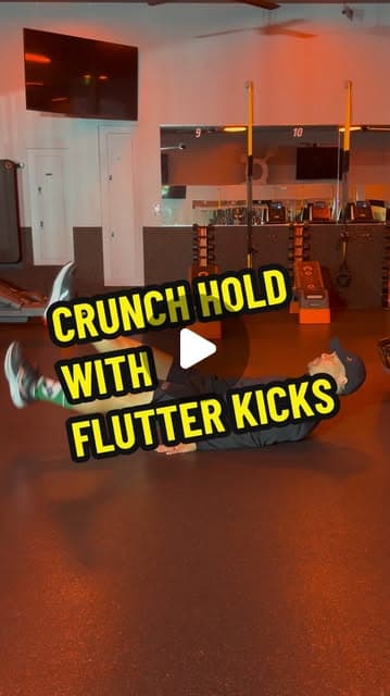 Crunch Hold with Flutter Kicks